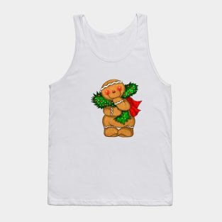 Gingerbread Christmas Tree Tank Top